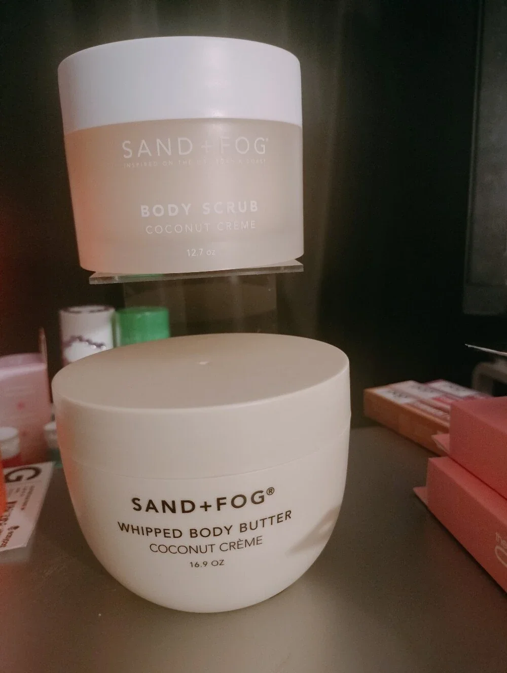 SAND+FOG Coconut Crème Body Scrub & Whipped Body Butter — Cream